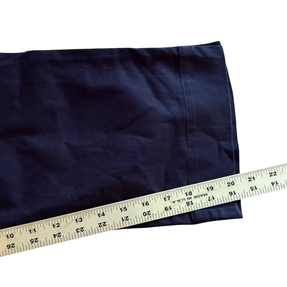 Lauren Ralph Lauren Womens Navy Capri Pants Size 12 Cotton/Elastane Blend - Picture 7 of 7